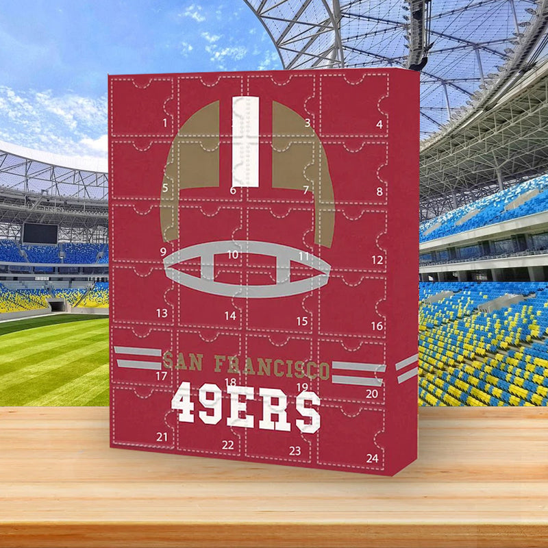 San Francisco 49ers Advent calendar-- The One With 24 Little Doors