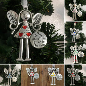 Crazy Beautiful Friends Forever - Angel Ornament Christmas Gift