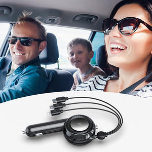 Multi Retractable Car Charger Cable