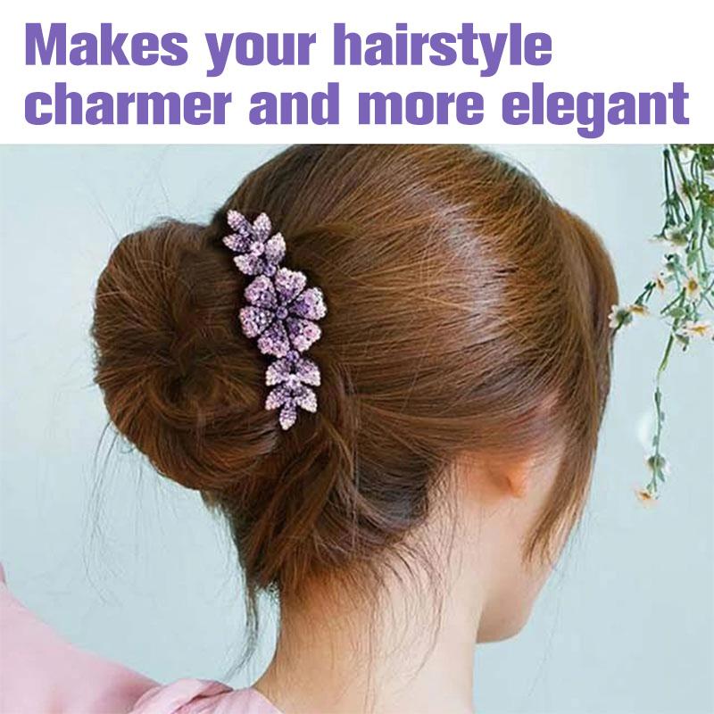 Crystal Decor Hair Side Comb