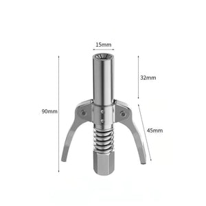 Strong Lock on Grease Couplers with 18 Inch Spring Flex Hose