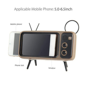 Retro TV Bluetooth Speaker+ Mobile Phone Holder