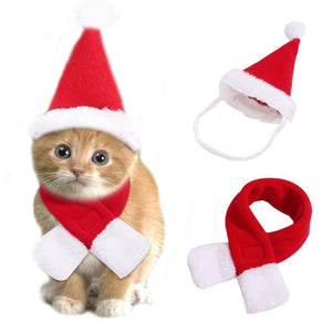 Christmas Decoration Santa Hat with Scarf