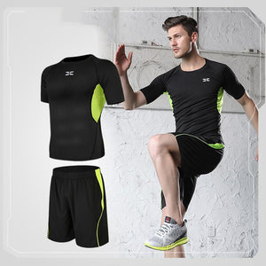 Men tight-fitting short-sleeved sportswear