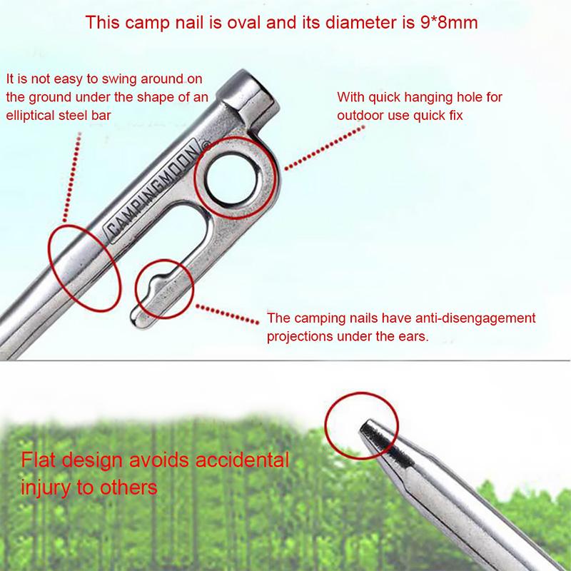 Stainless steel Camping Tent Pegs