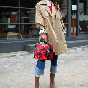 Leisure Style Flower Pattern Backpack