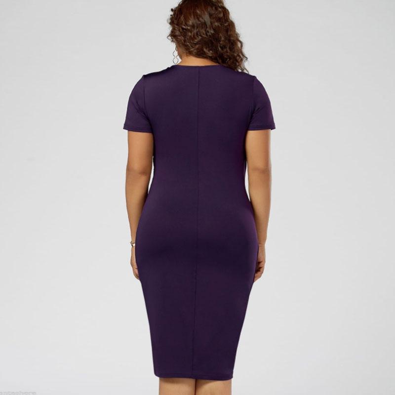 Plus Size V-Neck Sexy Dress