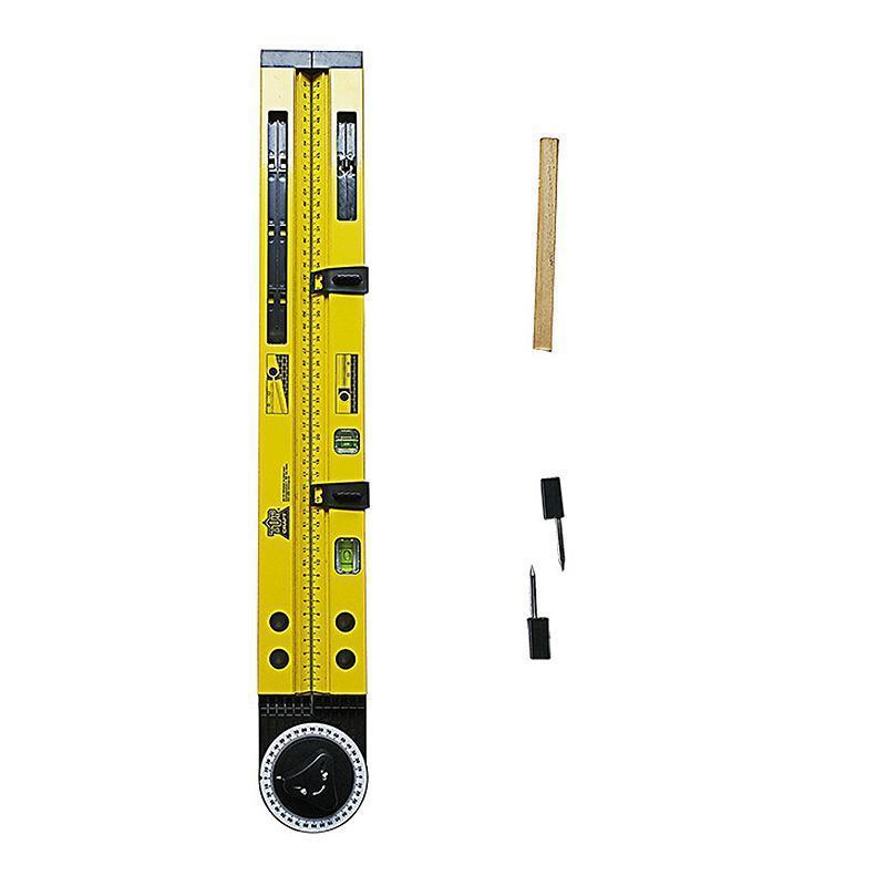 3-in-1 Aluminum Alloy Spirit Level Compass Protractor